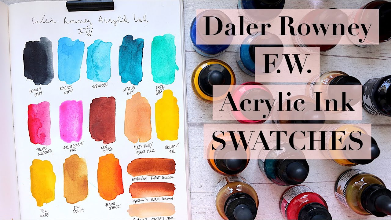 Acrylic Inks by Daler Rowney, Art Supplies