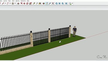 Proposed Fence using SketchUp