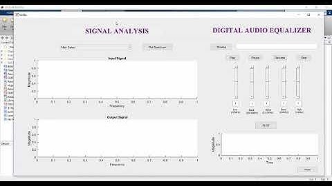 Digital audio equalizer using matlab (signal processing)