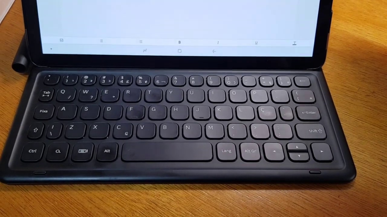 Problema Capa Samsung Galaxy Tab S4 - Book Cover Keyboard - Modelo:  EJ-FT830BBPGBR - YouTube