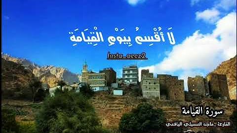 سورة القيامة_ ا أُقْسِمُ بِيَوْمِ الْقِيَامَةِ وَلَا أُقْسِمُ بِالنَّفْسِ اللَّوَّامَةِ حالات واتساب