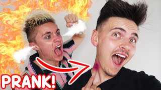 HICKEY PRANK! *He kicks me out!*