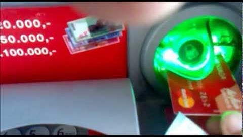 cara menggunakan mesin CDM "Cash Deposit Machine"