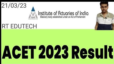 Actuarial Common Entrance Test ACET RESULT 2023 RELEASED DATE OUT, HOW TO CHECK ACET RESULT, CUTOFF