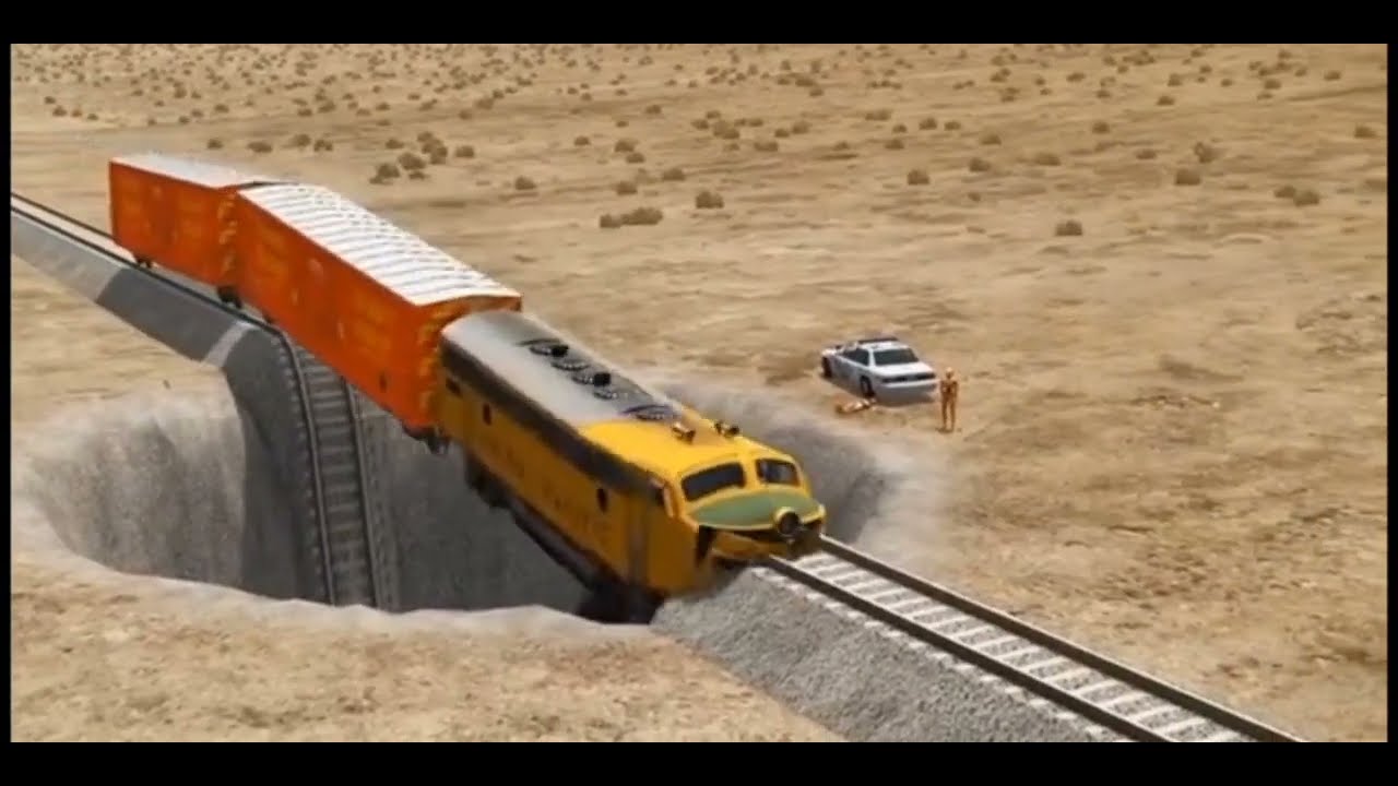 Train vs Car Crash Game - YouTube