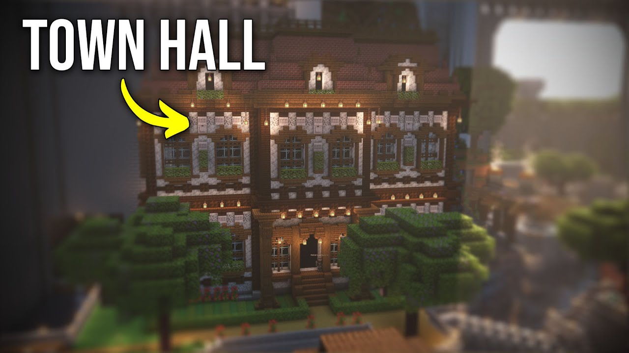 Minecraft Town Hall Building Secrets Revealed - YouTube