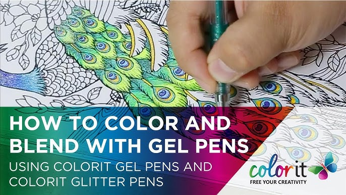 Gel Pen Coloring: Part 7 - Painting With Gel Pens 
