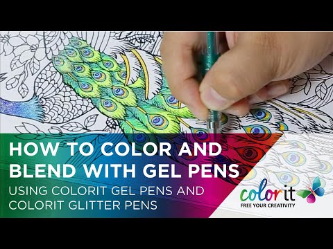 How To Color, Blend, And Care For Your Gel Pens Using Colorit Gel Pens