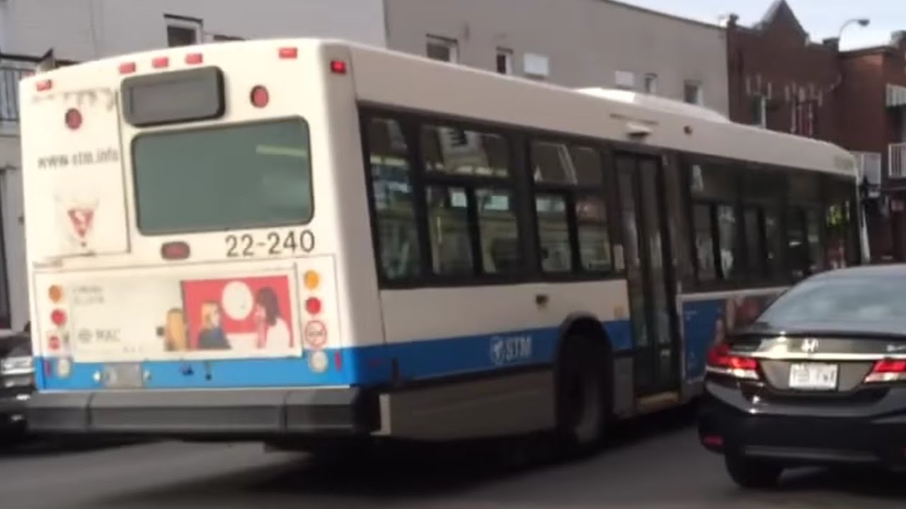 MONTREAL STM BUS RIDE ON 2002 NOVABUS LFS #22-240 (RETIRED) - YouTube