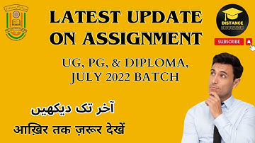 MANUU Assignment Last date