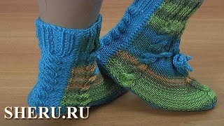 Яркие носки без швов спицами Урок 152 Яркие носки без швов спицами Урок 152
