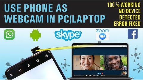 Use phone camera as webcam in PC + No device detected problem fixed 100% working | Droid Cam