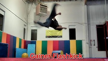 How to Gainer Flashkick (Moonkick) | Tricking 101 | Tutorial