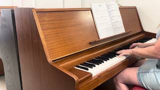 Used Challen Upright 108 Satin Mahogany SN: 00175