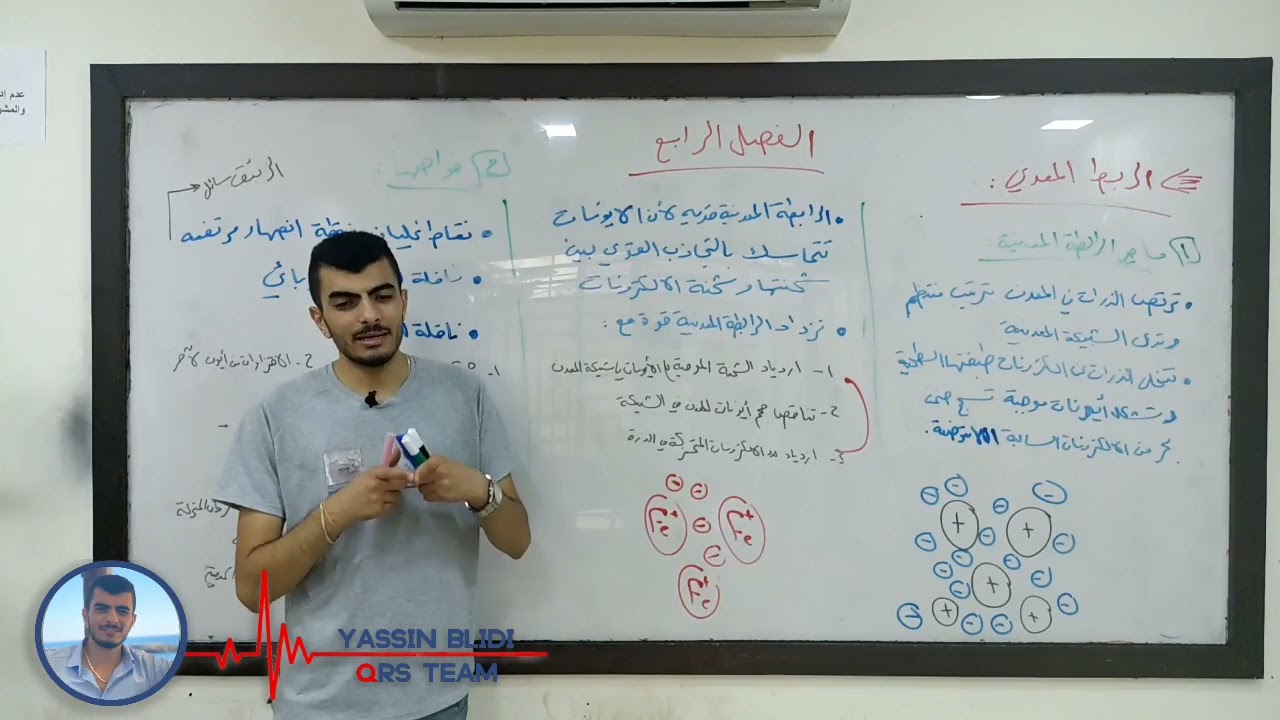 الفصل الرابع كيمياء || الرابطة المعدنية ||