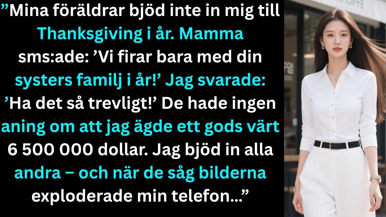 ”Mina föräldrar bjöd inte in mig till Thanksgiving i år. Mamma sms:ade: ’Vi har bara…’”