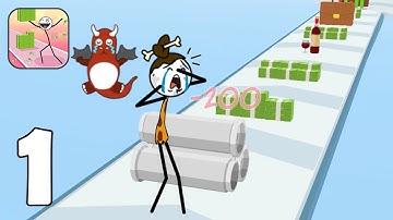 Money Race (WEEGOON) - Funny Stickman  Part 1 All Levels 1-25 - Gameplay Walkthrough(Android)