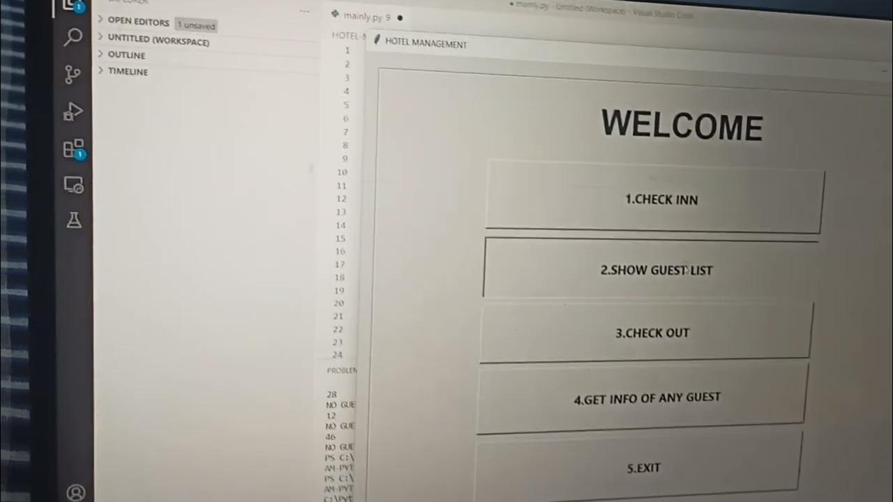 Hostel Management System using Python - YouTube