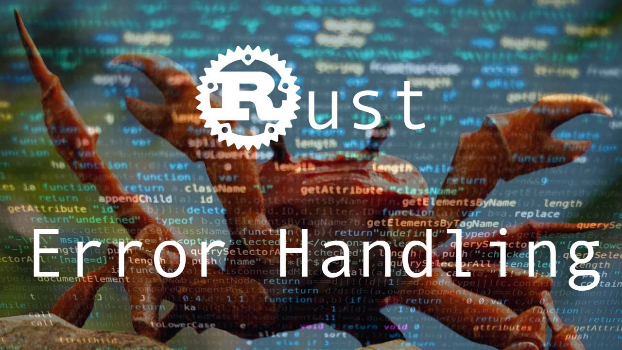 Error Handling - Rust