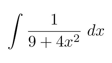 Integral of 1/(9+4x^2)