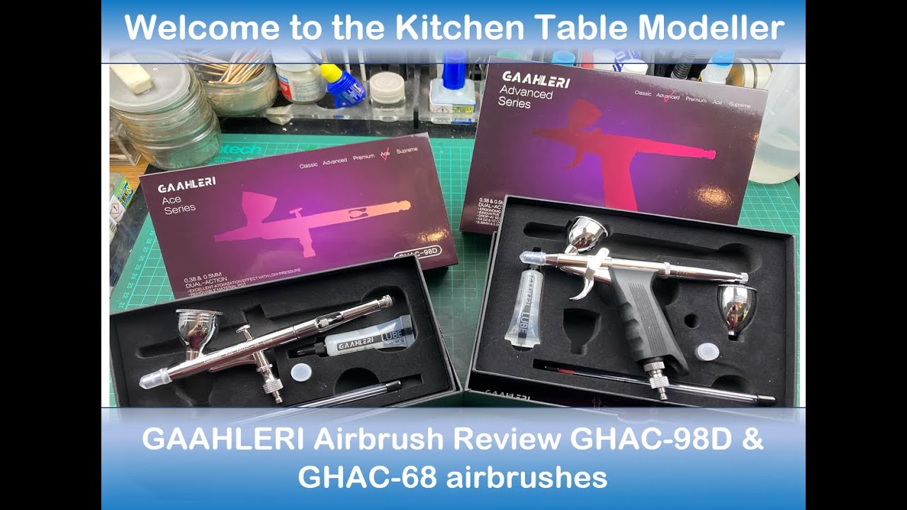 gaahleri airbrush ace unboxing and testing including cleaning 