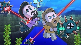 Raiding an Underwater Fortress! | Minecraft