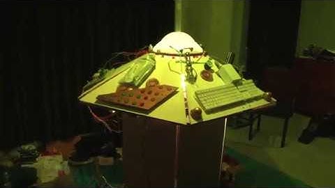 DOCTOR WHO - TARDIS CONSOLE BUILD (Yellow light test.)