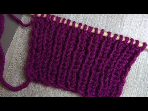 Osnove pletenja/jednostavan rebrasti bod/knitting rib for beginners