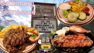 Crystelle Creek Restaurant Review & Walkthrough Steak House Gatlinburg TN Crystal