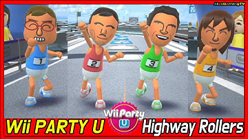 Wii party U - Highway Rollers (Master CPU, Eng Sub) P1 Jonah Vs Bo-Jia Vs Daisuke Vs Yuya