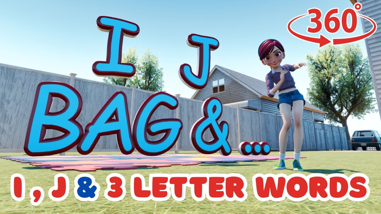 Incredible I & Joyful J! 🎒🗺 Learn Smart 3-Letter Words with Us!