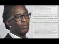 Lyrics used for evidence in case against Atlanta rappers, Young Thug gang incidtment