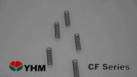 Compression spring W.D 0.5mm｜CNC Compression Spring Machine CF-308｜YHM