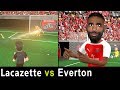 Lacazette Goal and Celebration vs Everton | #Lacazette #arsenal