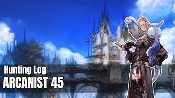 Final Fantasy XIV | A Realm Reborn | Hunting Log - Arcanist 45