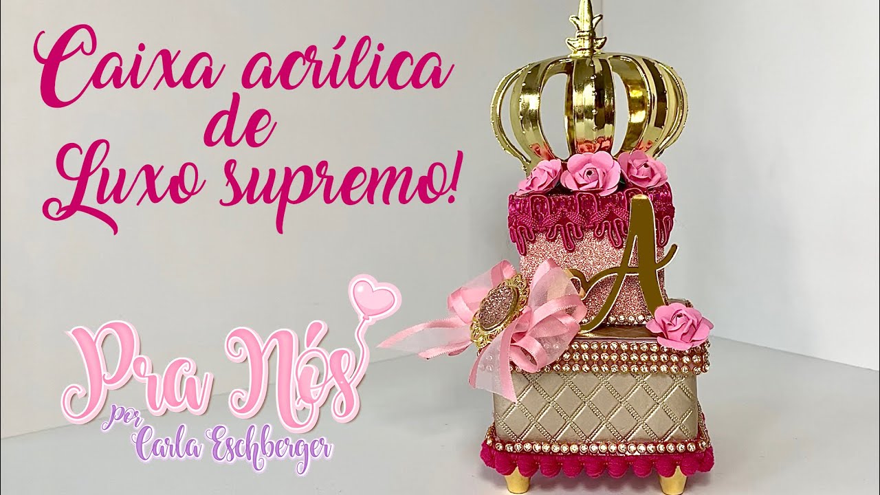 Caixa acrílica dupla - Realeza de luxo supremo!