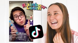 Loomer Reacts to RainbowLoom TikTok! #rainbowloom #tiktok