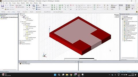 Design of microstrip patch antenna using HFSS software 