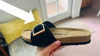 CUSHIONAIRE Leeds Sandals Review – Are these Leather Suede Slides Worth It?