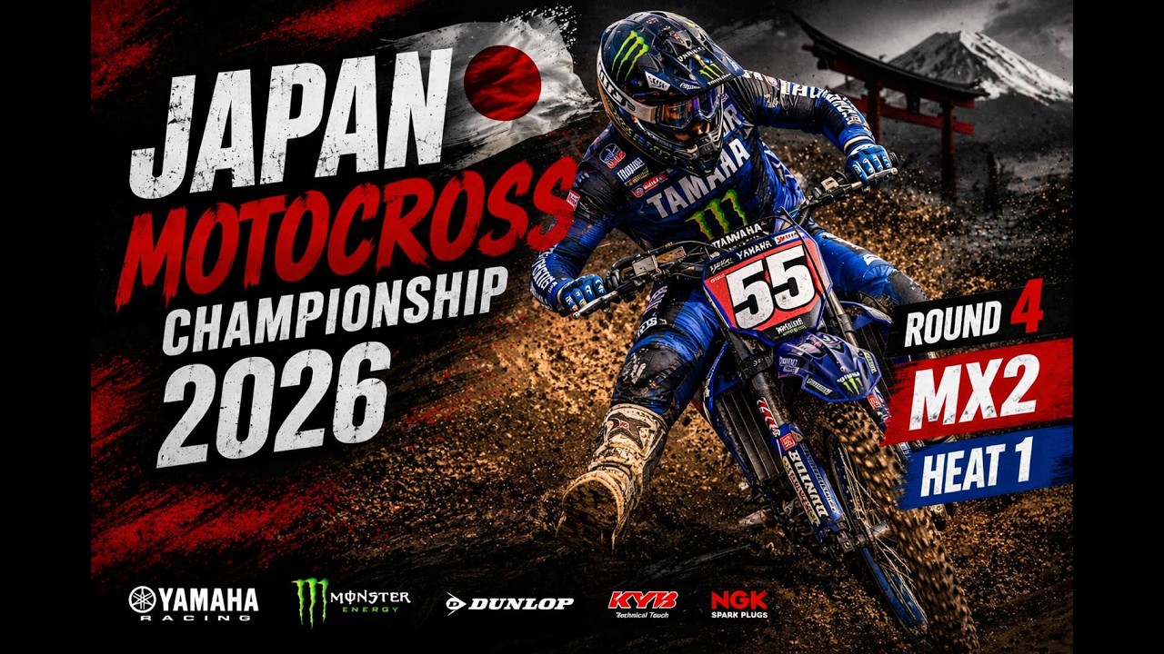 D.I.D JMX 2026 Japan Motocross Championship Round 4 MX2 Heat 1