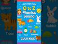 Q to Z Phonics Sound 🔤 | Learn Alphabet with Fun for Kids | GULU KIDS