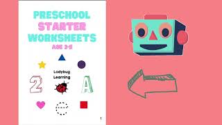 Colors - Preschool Starter Worksheets - Follow Along Video 1 of 4