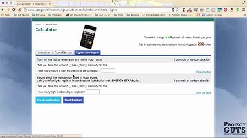 Module 2- Lesson 1 Activity 1- calculating your carbon footprint