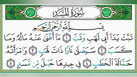 سورة المسد بصوت محمد صديق المنشاوي