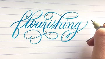 3 Flourishing Rules For Calligraphy | Calligraphy Flourishing Tutorial For Beginners #calligraphy