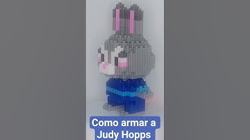 Como armar a Judy  Hopps de Zootopia DH8-P133 Building Blocks 489 pzas