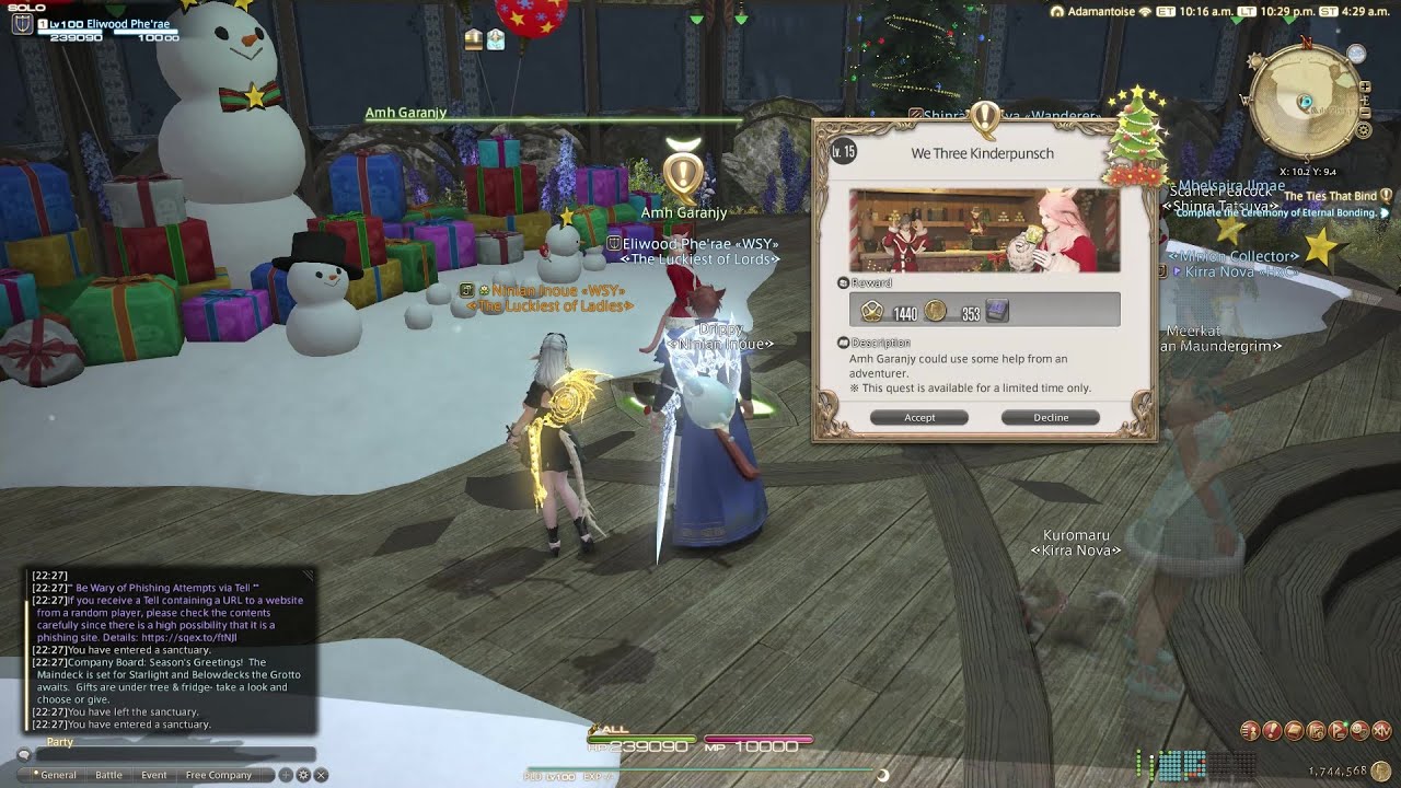 [Seasonal Sidequests] Final Fantasy XIV: "We Three Kinderpunsch" Starlight Celebration 2025 + Extras