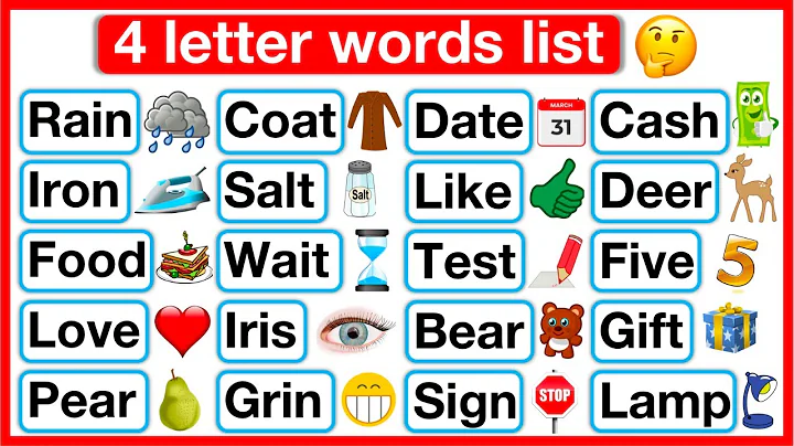 4 Letter Words List 🤔 | Phonics lesson 3 | Reading Words Lesson | Learn with examples