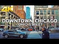 WALKING TOUR | CHICAGO - Downtown Chicago, Ohio Street, Illinois, Morning Walk