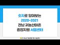숫자로 알아보는 2020-2021 전남 귀농산어촌 종합지원 서울센터